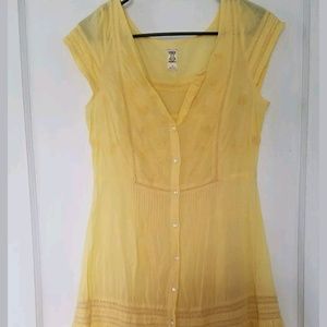 Free People size 6 embroidered dress festival boho